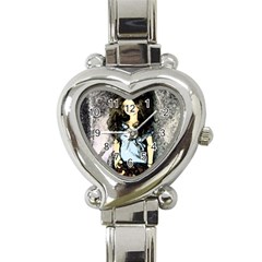 Chocolate Heart Italian Charm Watch by snowwhitegirl