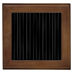 Dark Linear Abstract Print Framed Tiles