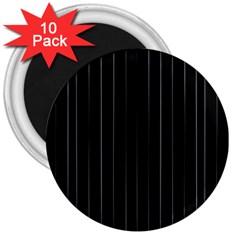 Dark Linear Abstract Print 3  Magnets (10 Pack) 