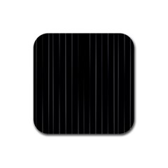 Dark Linear Abstract Print Rubber Square Coaster (4 pack) 