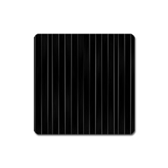 Dark Linear Abstract Print Square Magnet