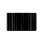 Dark Linear Abstract Print Magnet (Name Card) Front