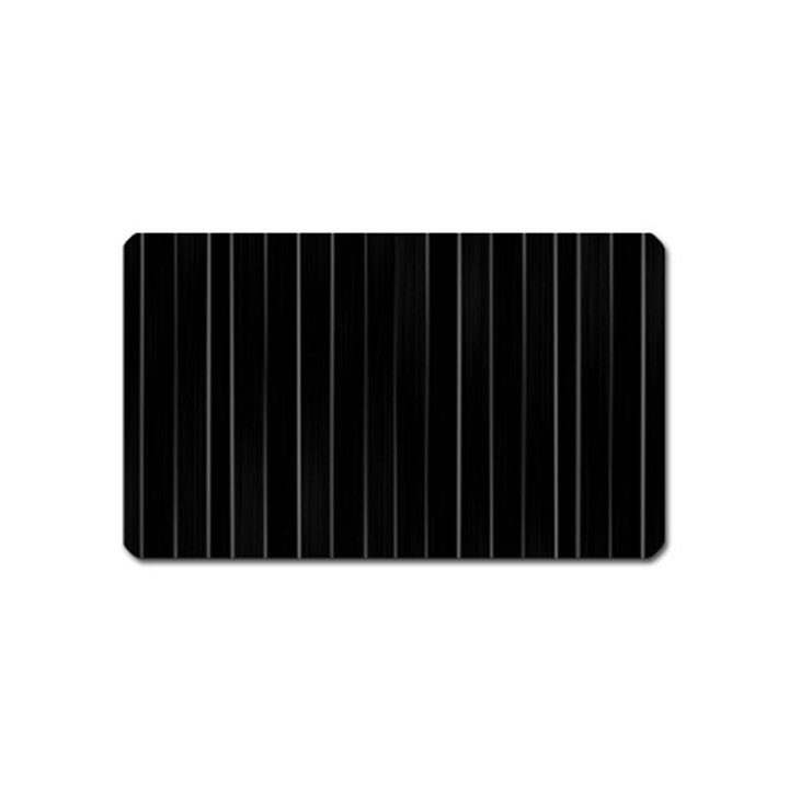 Dark Linear Abstract Print Magnet (Name Card)