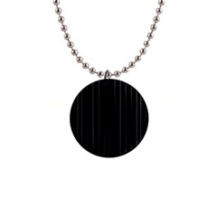 Dark Linear Abstract Print 1  Button Necklace