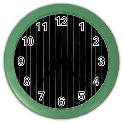 Dark Linear Abstract Print Color Wall Clock