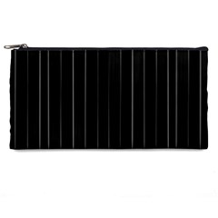 Dark Linear Abstract Print Pencil Cases