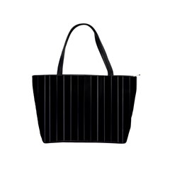 Dark Linear Abstract Print Classic Shoulder Handbag