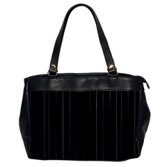 Dark Linear Abstract Print Oversize Office Handbag