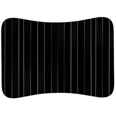 Dark Linear Abstract Print Velour Seat Head Rest Cushion