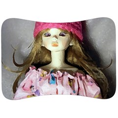 Cute In Pink Velour Seat Head Rest Cushion