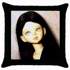 Lost Throw Pillow Case (Black)