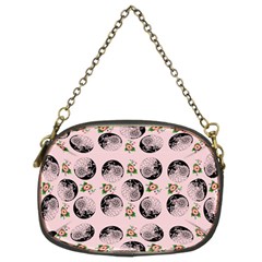 Vintage Girl With Flowers Pink Chain Purse (two Sides) by snowwhitegirl