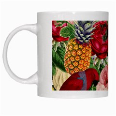 Tropical Bird Floral White Mugs by snowwhitegirl