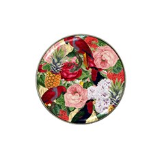 Tropical Bird Floral Hat Clip Ball Marker (10 Pack)