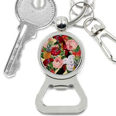 Tropical Bird Floral Bottle Opener Key Chains by snowwhitegirl