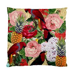 Tropical Bird Floral Standard Cushion Case (two Sides) by snowwhitegirl