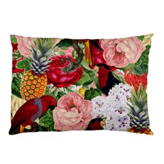 Tropical Bird Floral Pillow Case (two Sides) by snowwhitegirl