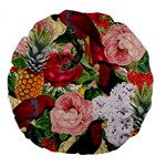 Tropical Bird Floral Large 18  Premium Round Cushions Front