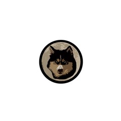 Husky Moon 1  Mini Buttons by snowwhitegirl