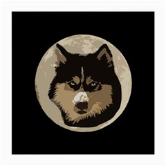 Husky Moon Medium Glasses Cloth by snowwhitegirl