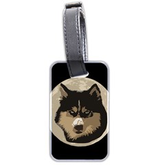 Husky Moon Luggage Tags (two Sides) by snowwhitegirl