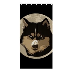 Husky Moon Shower Curtain 36  X 72  (stall) 