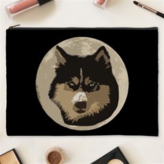 Husky Moon Cosmetic Bag (xxxl) by snowwhitegirl