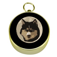 Husky Moon Gold Compasses by snowwhitegirl