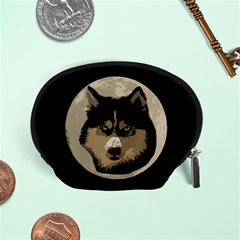 Husky Moon Accessory Pouch (small) by snowwhitegirl