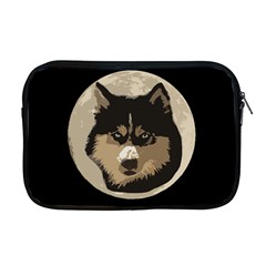 Husky Moon Apple Macbook Pro 17  Zipper Case by snowwhitegirl