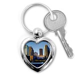 Columbus skyline Key Chains (Heart)  Front