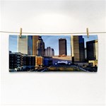 Columbus skyline Hand Towel Front