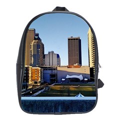 Columbus Skyline School Bag (xl) by Riverwoman