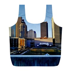 Columbus Skyline Full Print Recycle Bag (l) by Riverwoman