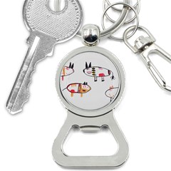 Children Children Drawing Flock Bottle Opener Key Chains by Pakrebo