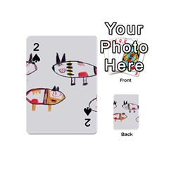 Children Children Drawing Flock Playing Cards 54 (mini) by Pakrebo