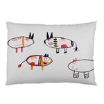 Children Children Drawing Flock Pillow Case (Two Sides) Front