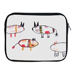 Children Children Drawing Flock Apple Ipad 2/3/4 Zipper Cases by Pakrebo