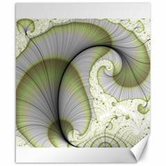 Graphic Fractal Eddy Curlicue Leaf Canvas 8  X 10  by Pakrebo