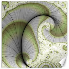 Graphic Fractal Eddy Curlicue Leaf Canvas 12  X 12  by Pakrebo