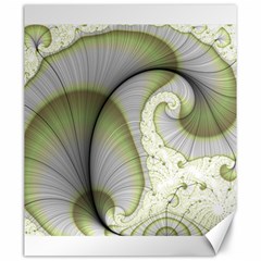 Graphic Fractal Eddy Curlicue Leaf Canvas 20  X 24  by Pakrebo