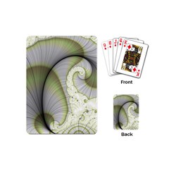 Graphic Fractal Eddy Curlicue Leaf Playing Cards (mini)