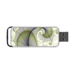 Graphic Fractal Eddy Curlicue Leaf Portable Usb Flash (two Sides) by Pakrebo