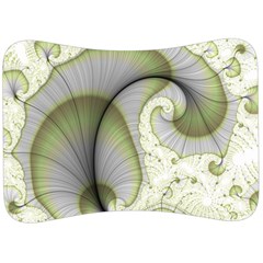 Graphic Fractal Eddy Curlicue Leaf Velour Seat Head Rest Cushion