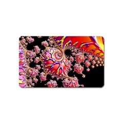 Fractals Colorful Pattern Magnet (name Card) by Pakrebo