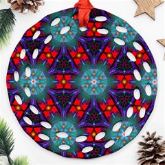 Ornament Colorful Background Color Ornament (round Filigree)