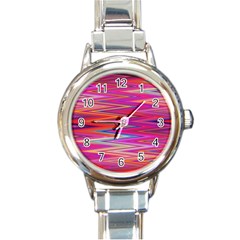 Seamless Digital Tile Texture Round Italian Charm Watch