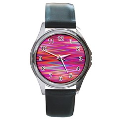 Seamless Digital Tile Texture Round Metal Watch