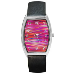 Seamless Digital Tile Texture Barrel Style Metal Watch