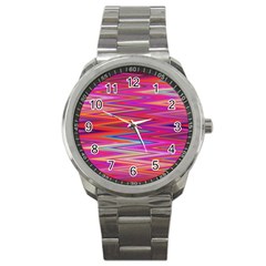 Seamless Digital Tile Texture Sport Metal Watch